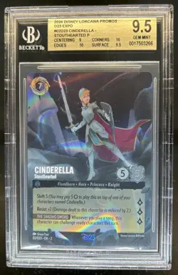 2024 Disney Lorcana Cinderella Stouthearted Promos #02/D23 BGS 9.5 - Image 1