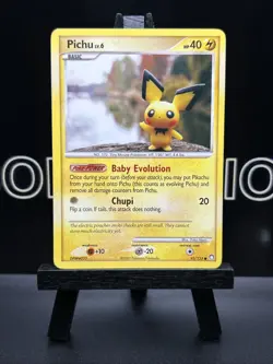 Pichu 93/123 Regular Pokemon Card 2007 Mysterious Treasures NM - Image 2