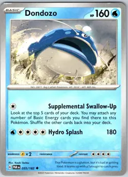 Dondozo 055/182 Near Mint SV04: Paradox Rift Pokemon Shipnow - Image 1