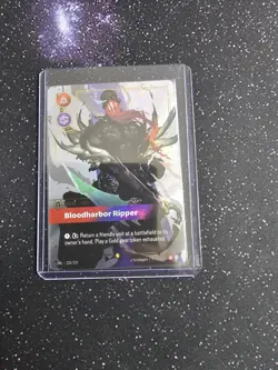 League of Legends Riftbound Bloodharbor Ripper Foil Card 228/219 OVERNUMBER - Image 1