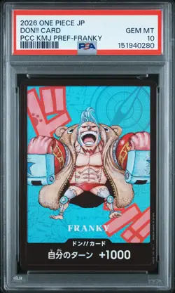 2026 ONE PIECE JAPANESE PREMIUM CARD FRANKY DON!! CARD PSA 10 - Image 1