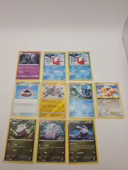 Lot of 10 Pokemon Cards Base Set including Dusclops Delibird Magnezone Frogadier - Image 1