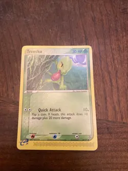POKEMON Trading Card Basic Treecko Quick Attack 50 HP 80/97 - Image 1