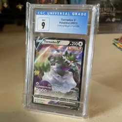 2021 Tornadus V 124/198 Sword & Shield - Chilling Reign Holo - CGC 9 Graded card - Image 1
