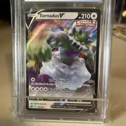 2021 Tornadus V 124/198 Sword & Shield - Chilling Reign Holo - CGC 9 Graded card - Image 2