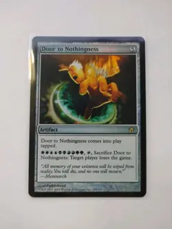MTG Door to Nothingness - Medium Play Foil - Fifth Dawn LP - Image 1
