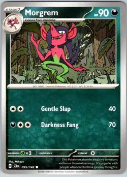 Morgrem 095/142 Near Mint SV07: Stellar Crown Pokemon Shipnow - Image 1