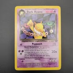 Pokemon Dark Hypno TCG Card 26/82 Non-Holo Rare LP Vintage Card - Image 3
