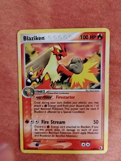 Pokemon Blaziken 3/Ex Battle Stadium Regular Rare Card 100 HP Fire Stream - Image 1