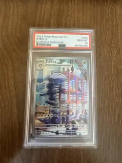 Steelix Paradox Rift Holo Card Pokemon TCG 208/182 Illustration Rare PSA 10 - Image 1