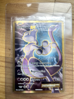 Mewtwo EX (Full Art) 103/108 Evolutions Holo Awesome Classic Pokemon Card - Image 1