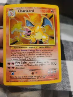 Charizard 4/102 Base Set Unlimited Holo Rare (X4) Wizards Pokemon TCG Card 1999 - Image 3