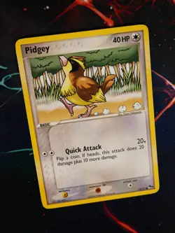 MP/HP Pokemon (Non-Holo) PIDGEY Card POP SERIES-4 Set#12/17 Organized Play Promo - Image 1
