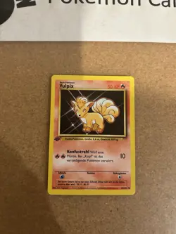 Vulpix German 1st Edition Base Set Pokemon Card Vintage WOTC - Image 1