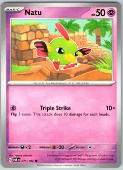 Natu 071/182 Near Mint SV04: Paradox Rift Pokemon Shipnow - Image 1