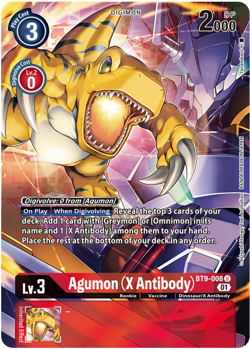 Agumon (X Antibody) (BT9-008) Alternative Art - Digimon Card Game - Image 1