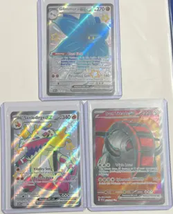 Pokemon ex Holo Promo Glimmora Skeliderge Iron Treads 3 Cards English - Image 1