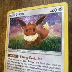 LP/MP Pokemon (Sequin Holo)EEVEE Card SUN MOON Set 101/149 General Mills Promo#4 - Image 2