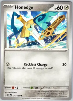 Honedge 131/182 Near Mint SV04: Paradox Rift Pokemon Shipnow - Image 1