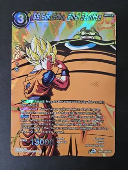 SS Son Goku Final Sacrifice BT17-093 SR Foil Dragon Ball Super Card Game | NM - Image 1