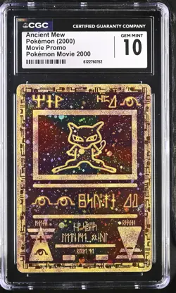 CGC 10 GEM MINT Ancient Mew Holo Promo Pokemon Movie 2000 Pokemon Card - Image 1