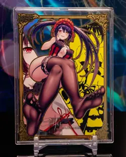 Kurumi Tokisaki Date a Live Goddess MSR Serial #/200 Gold Metal Card Waifu Anime - Image 1