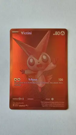 Pokemon Victini Full Art Foil Rare Card Sv: White Flare 172/086 - Image 1