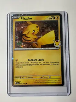 Pikachu - (Cosmo Holo) 051/162 Miscellaneous Cards & Products Holo - Image 1