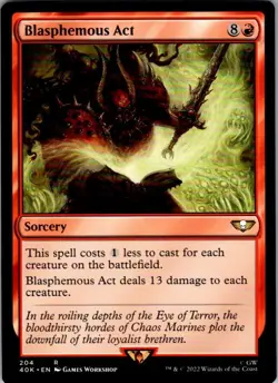 Magic | 40K | Blasphemous Act | 204 | NM - Image 1