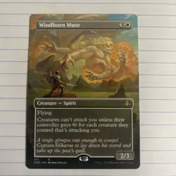 Windborn Muse - Borderless MTG #415 (NM) Dominaria Remastered - Image 1