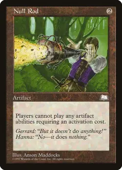 Null Rod 1x MTG Weatherlight Rare Vintage Reserve List NM+ artifact - Image 1