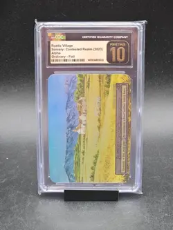 2023 SORCERY: CONTESTED REALM ALPHA RUSTIC VILLAGE FOIL CGC 10 Pristine - Image 1