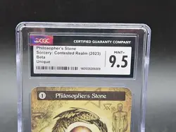 Philosopher's Stone - Beta Unique Sorcery Contested Realm 1st Release. CGC 9.5 - Image 2