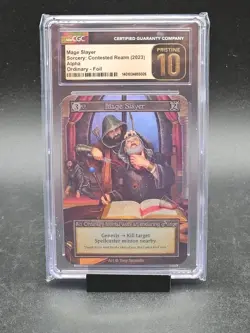 Sorcery Contested Realm TCG Alpha - Mage Slayer- FOIL CGC 10 Pristine - Image 1