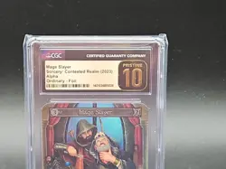 Sorcery Contested Realm TCG Alpha - Mage Slayer- FOIL CGC 10 Pristine - Image 2