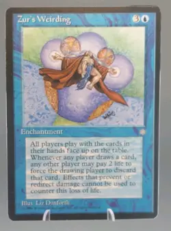 MTG Zur’s Weirding Ice Age Magic The Gathering 1995 - Image 1
