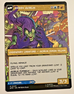 Norman Osborn Green Goblin #220 Borderless MTG NM Spider-Man SPE - Image 2