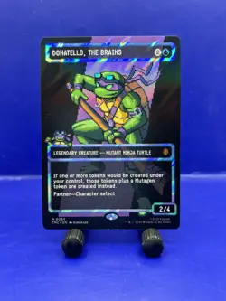MTG Donatello, The Brains (Borderless) TMNT M 0085 2/4 Surge Foil - Image 1