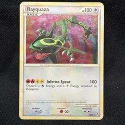 Pokemon TCG Rayquaza 20/95 Reverse Holo Rare Call of Legends Damaged - Image 1