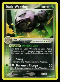 Pokemon Card Team Rocket Returns Dark Weezing 42/109 Uncommon - Image 1