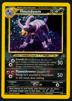 Pokemon Houndoom Holo 4/75 Unlimited Neo Discovery (NM) - Image 1