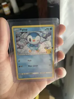 Pokemon TCG McDonald's Promo Card Piplup Holo #20 Near Mint - Image 1