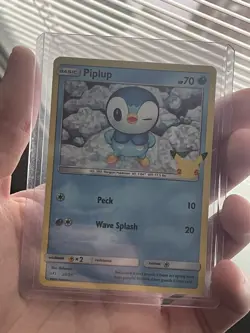 Pokemon TCG McDonald's Promo Card Piplup Holo #20 Near Mint - Image 3