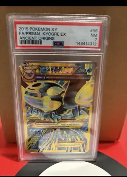 Pokemon TCG Primal Kyogre EX Ultra Rare PSA 7 - Image 1