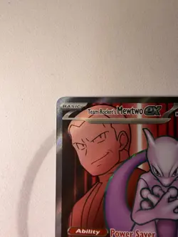 Team Rocket's Mewtwo ex 213/182 UR Ultra Rare Destined Rivals SV10 Pokemon - Image 3