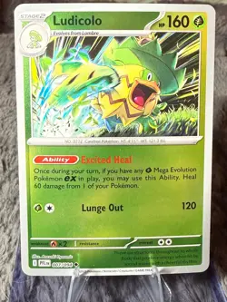 Ludicolo 007/094 Uncommon Phantasmal Flames Pokemon Reverse Holo Near Mint - Image 1