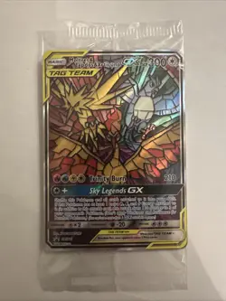 Sealed Pokemon TCG Moltres Zapdos Articuno GX SM210 Stained Glass Promos Holo - Image 1