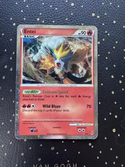 Entei SL3 Call of Legends Holo Rare Pokemon Card 2011 MP Foil - Image 1