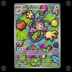 Ambipom 107/094 Illustration Rare Phantasmal Flames Pokemon Near Mint - Image 1