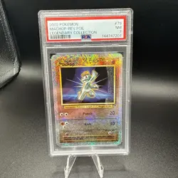 PSA 7 Pokemon TCG Reverse Holo Rare Machop Legendary Collection #79 - Image 1